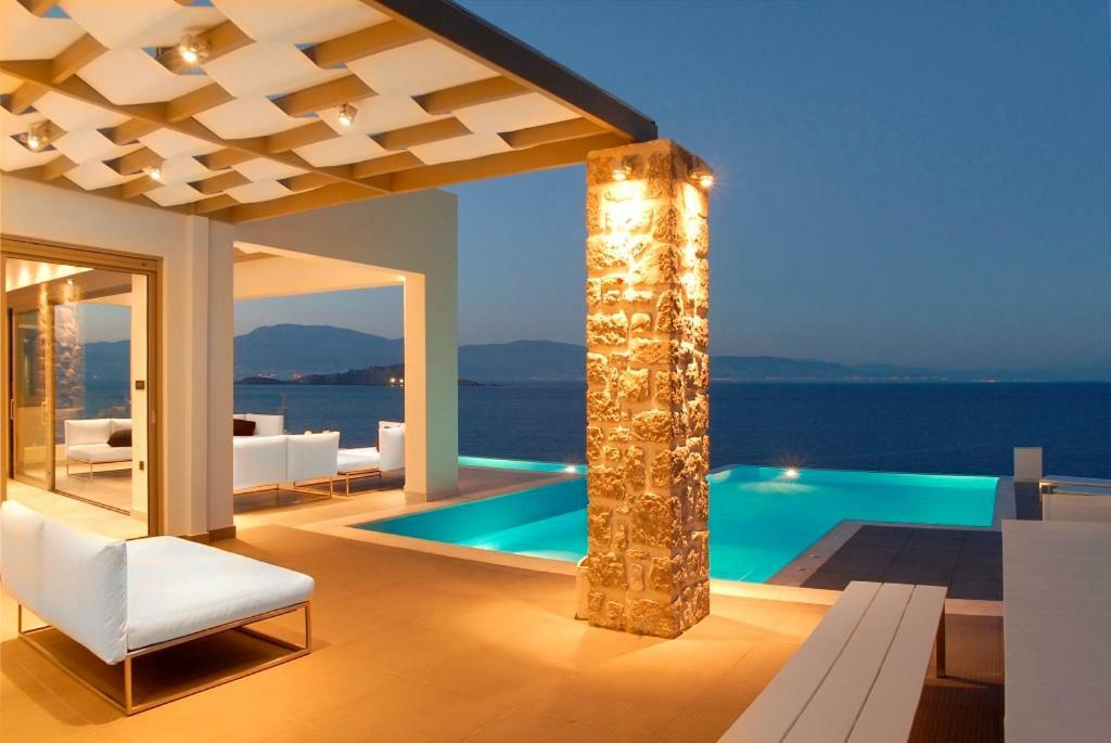 Villa Soligia Blue Pefkali Bagian luar foto